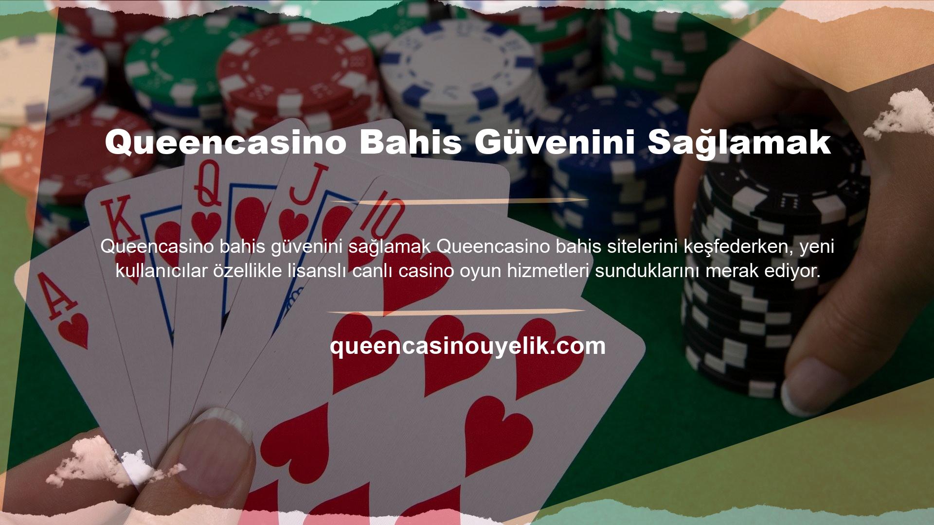 Üstelik bahis piyasasındaki birçok casino bahisinin aksine Queencasino Bahis en kaliteli ve güvenilir firmalarla çalışmaktadır