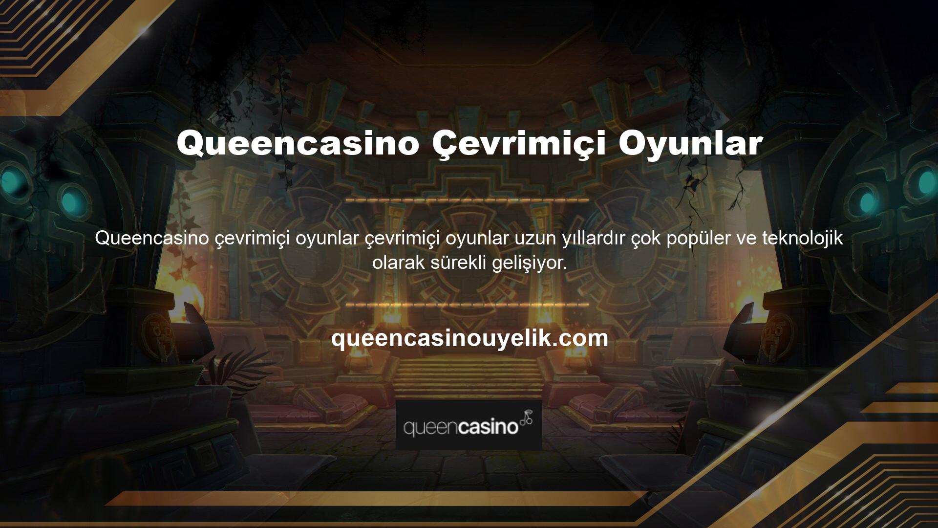 Tüm dünyada birçok kullanıcısı olan çevrimiçi casino oyunları